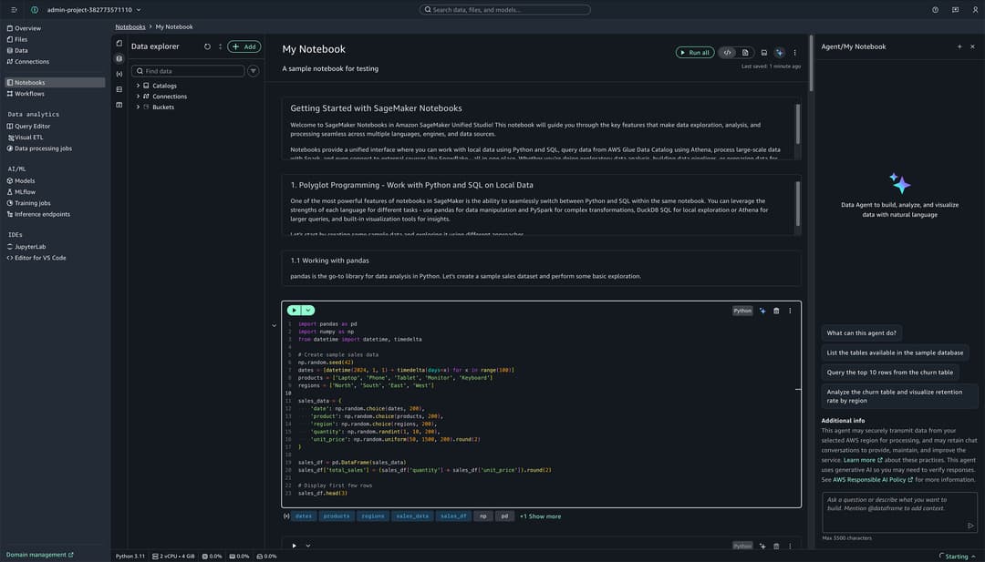 Amazon SageMaker Notebooks